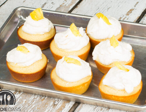 Pineapple Cream & Rum Cupcakes