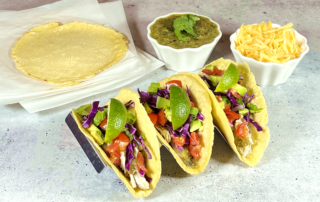 Chicken Tacos with Homemade Corn Tortillas